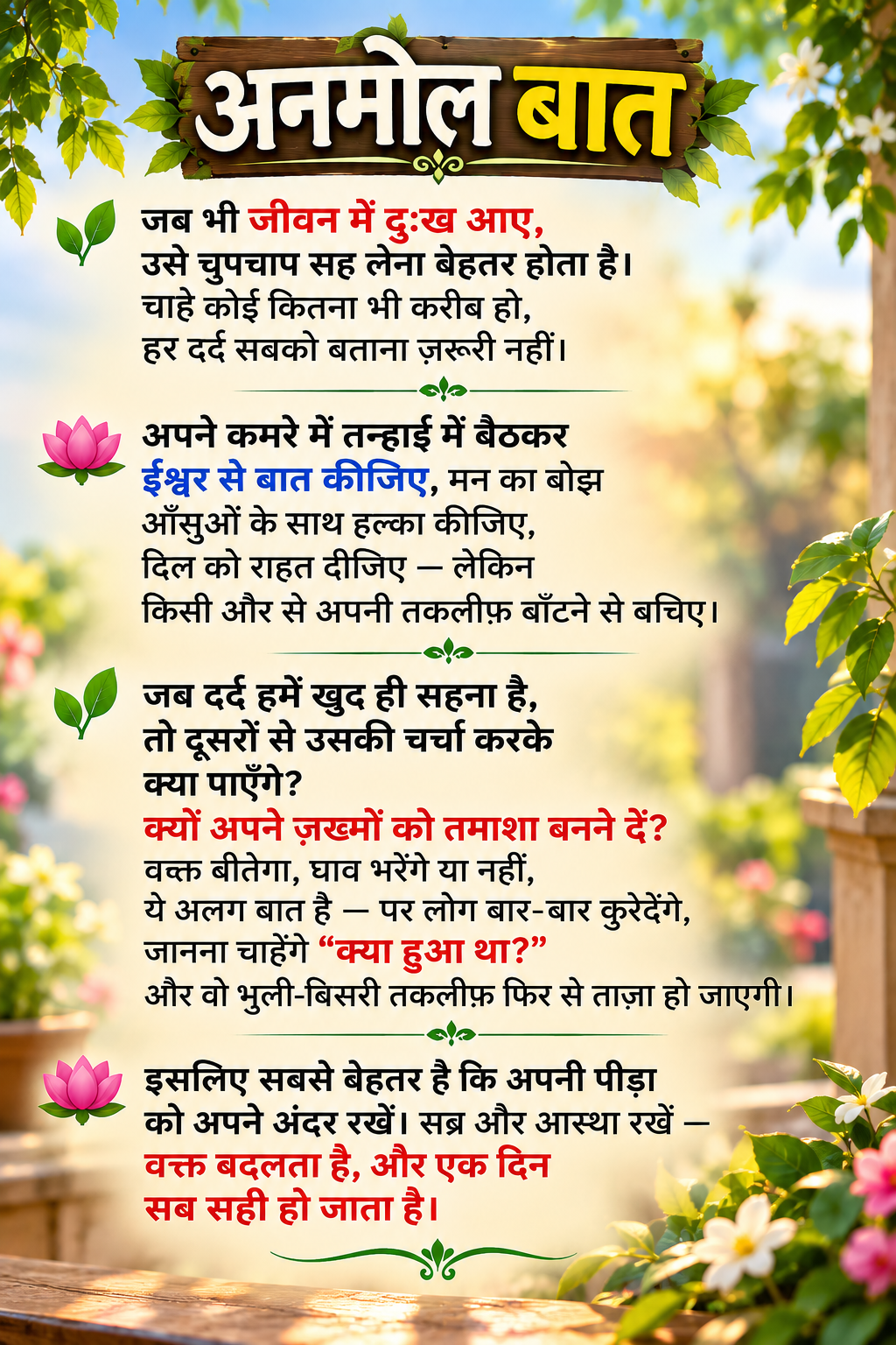 Devotional post media by Sanju 🌺