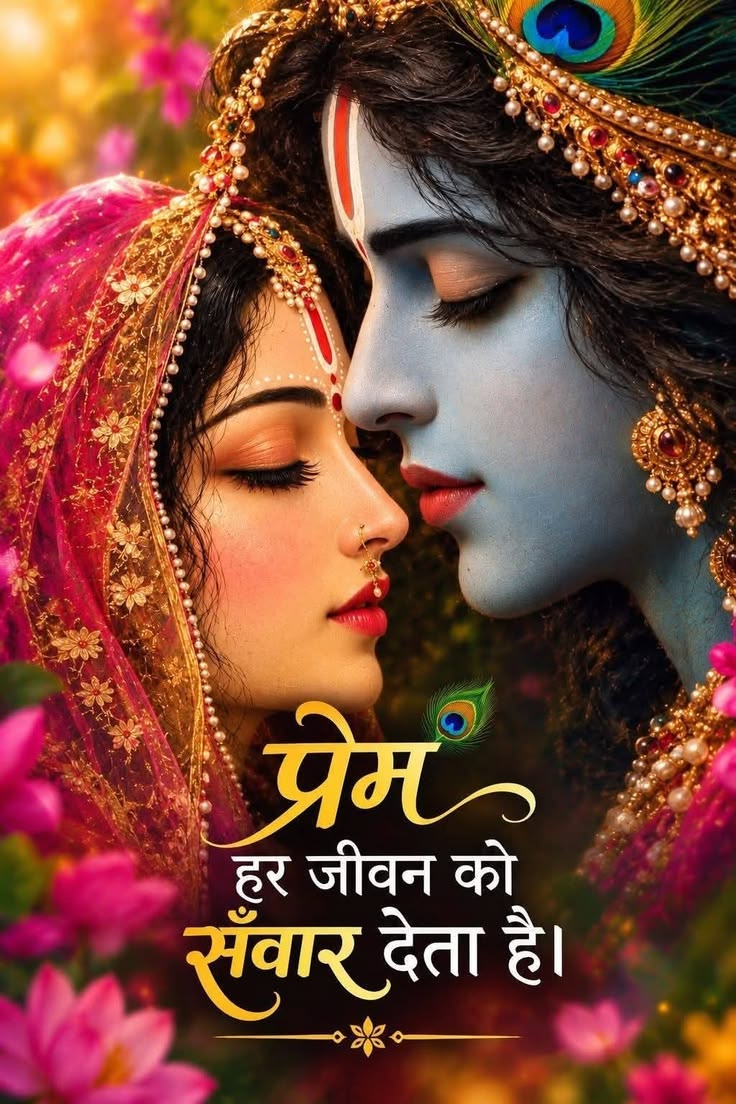 Devotional post media by soni khanna ♥️🌸राधेराधे🌸💙🌸राधेराधे🌸💛